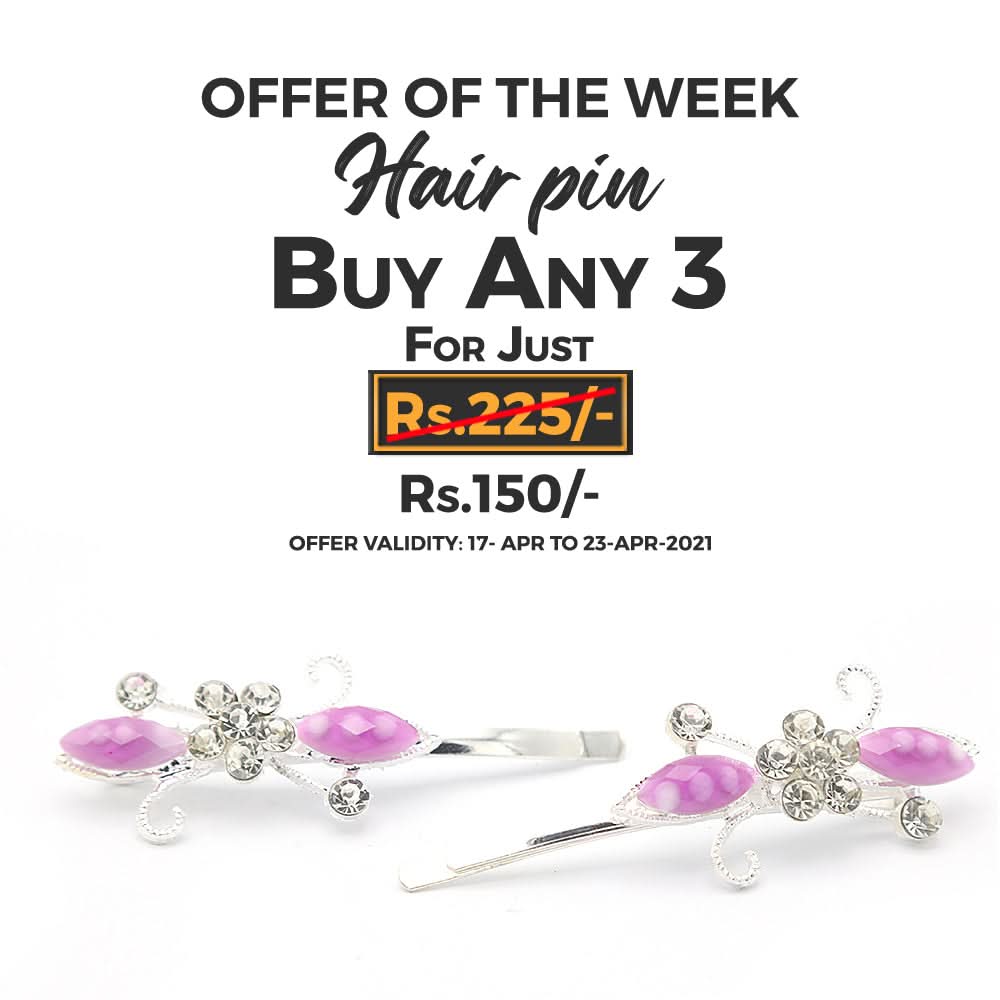 Women's Hair Pin & Clip - Purple, Women, Hair And Head Jewellery, Chase Value, Chase Value