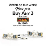 Women's Hair Pin & Clip - Grey, Women, Hair And Head Jewellery, Chase Value, Chase Value