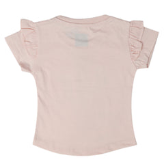 Girls Half Sleeves T-Shirt - Pink, Kids, Girls T-Shirts, Chase Value, Chase Value