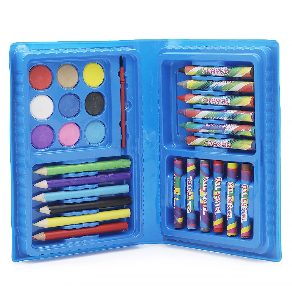 Color Kit 42 Pcs - Blue, Kids, Pencil Boxes And Stationery Sets, Chase value, Chase Value