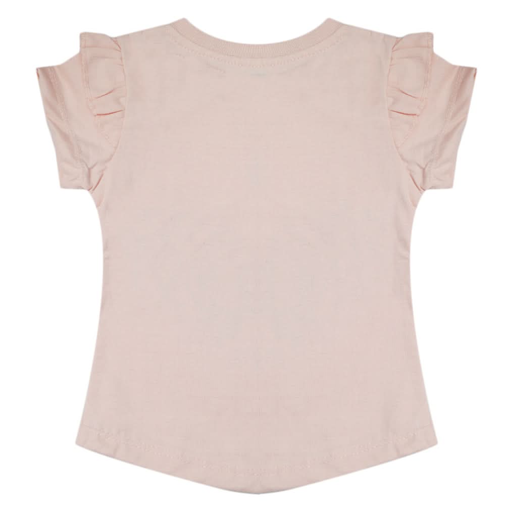 Girls Half Sleeves T-Shirt - Pink, Kids, Girls T-Shirts, Chase Value, Chase Value