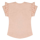 Girls Half Sleeves T-Shirt - Peach, Kids, Girls T-Shirts, Chase Value, Chase Value