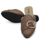 Women's Backless Slipper - Brown, Women, Slippers, Chase Value, Chase Value