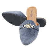 Women's Backless Slipper - Grey, Women, Slippers, Chase Value, Chase Value
