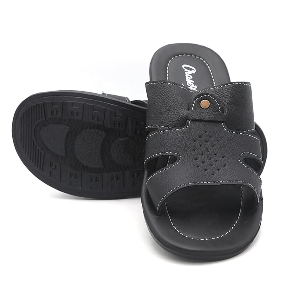 Men's Slippers C21 - Black, Men, Slippers, Chase Value, Chase Value