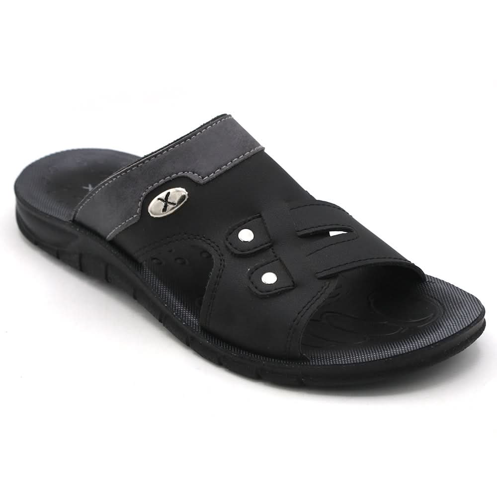 Men's Slipper - Black, Men, Slippers, Chase Value, Chase Value