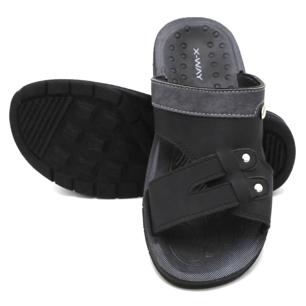 Men's Slipper - Black, Men, Slippers, Chase Value, Chase Value