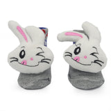 Baby Socks Booties - White - Light Grey, Kids, NB Shoes And Socks, Chase Value, Chase Value