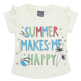 Girls Half Sleeves T-Shirt - Cream, Kids, Girls T-Shirts, Chase Value, Chase Value