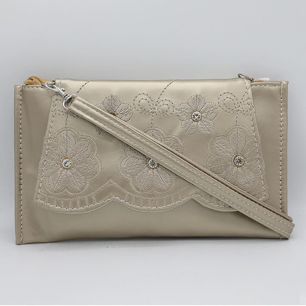 Girls Shoulder Bag 3126 - Golden, Kids, Kids Bags, Chase Value, Chase Value