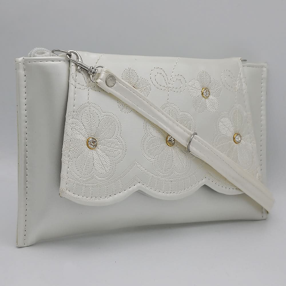 Girls Shoulder Bag 3126 - White, Kids, Kids Bags, Chase Value, Chase Value
