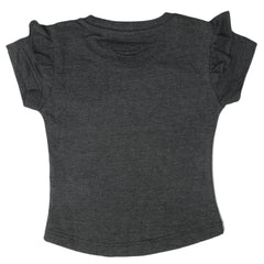 Girls Half Sleeves T-Shirt - Grey, Kids, Girls T-Shirts, Chase Value, Chase Value