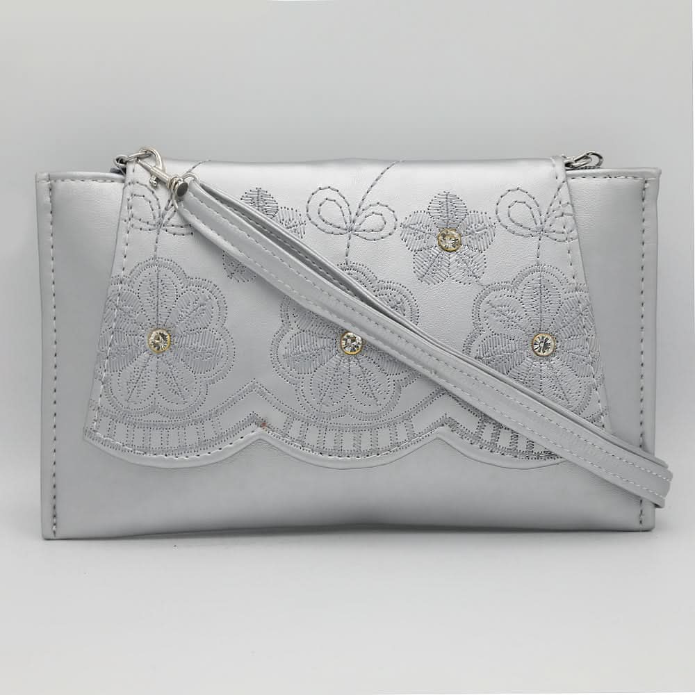 Girls Shoulder Bag 3126 - Silver, Kids, Kids Bags, Chase Value, Chase Value