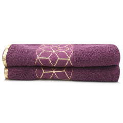 Greek Border Face Towel - Purple, Home & Lifestyle, Face Towels, Chase Value, Chase Value