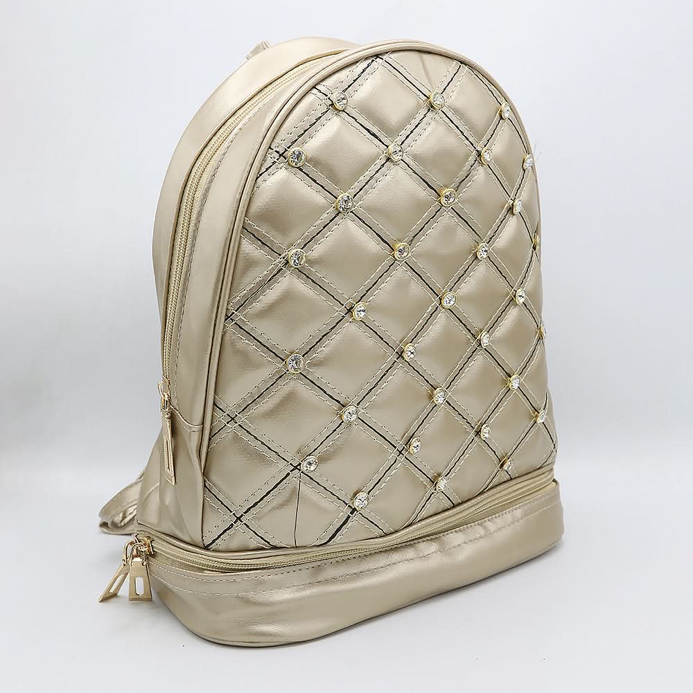 Girls Backpack 7580 - Golden, Kids, Kids Bags, Chase Value, Chase Value