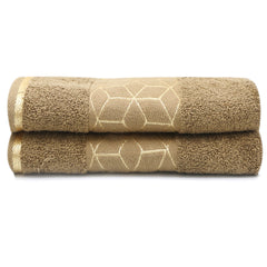 Greek Border Face Towel - Medium Brown, Home & Lifestyle, Face Towels, Chase Value, Chase Value