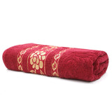 Embossed Flower Bath Towel - Maroon, Home & Lifestyle, Bath Towels, Chase Value, Chase Value