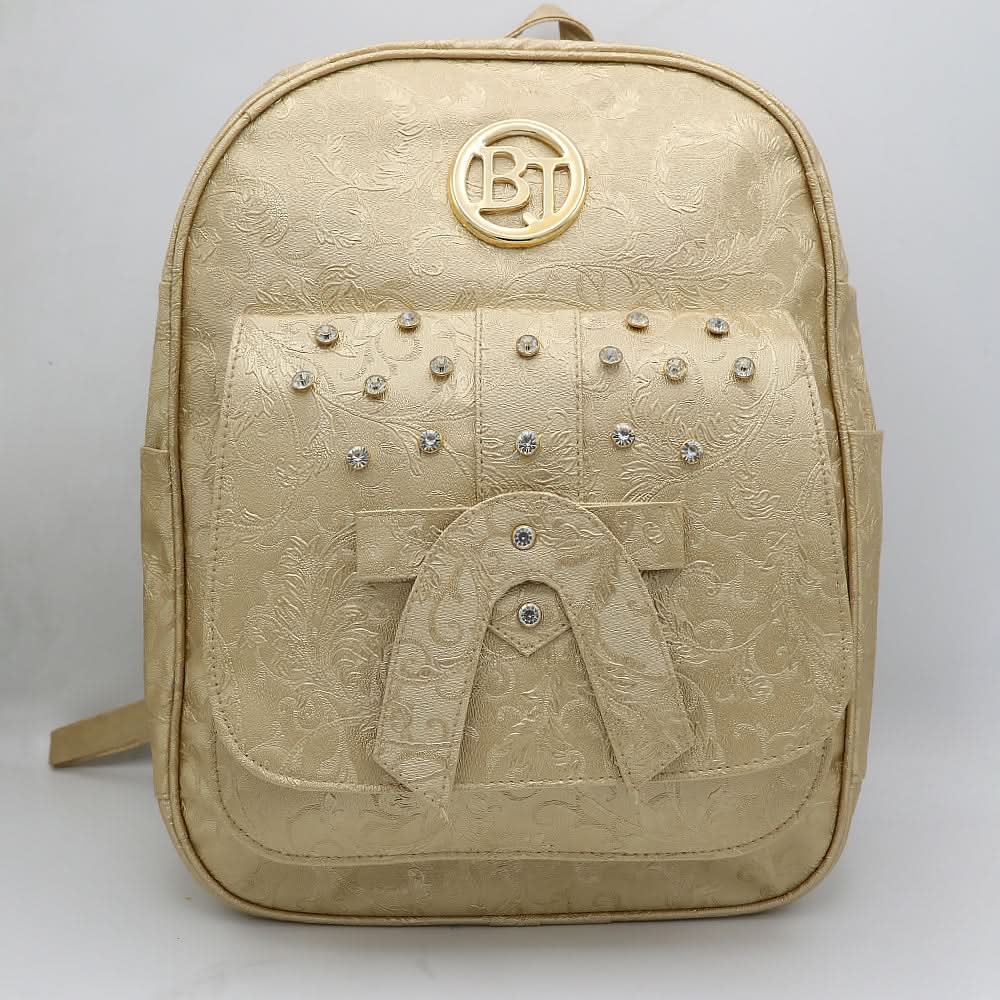 Girls Backpack 6562 - Golden, Kids, Kids Bags, Chase Value, Chase Value