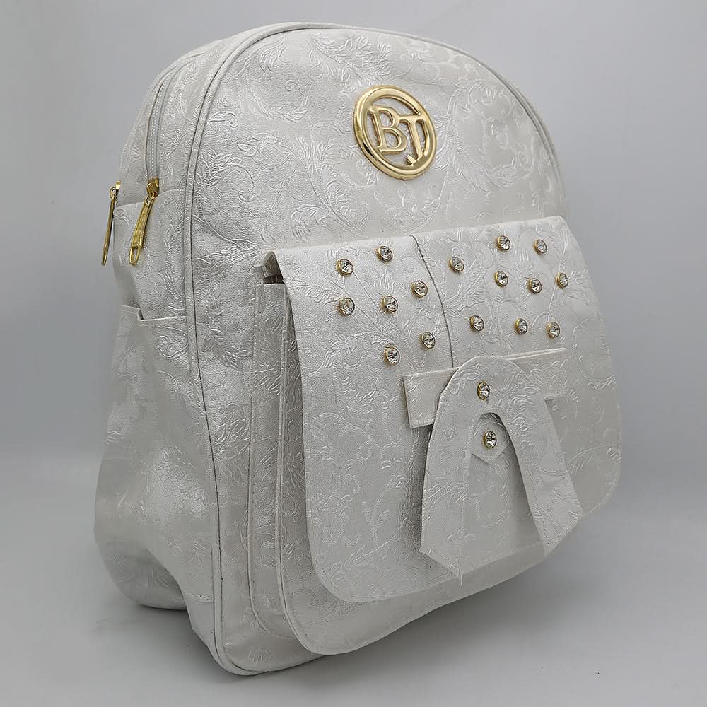 Girls Backpack 6562 - White, Kids, Kids Bags, Chase Value, Chase Value
