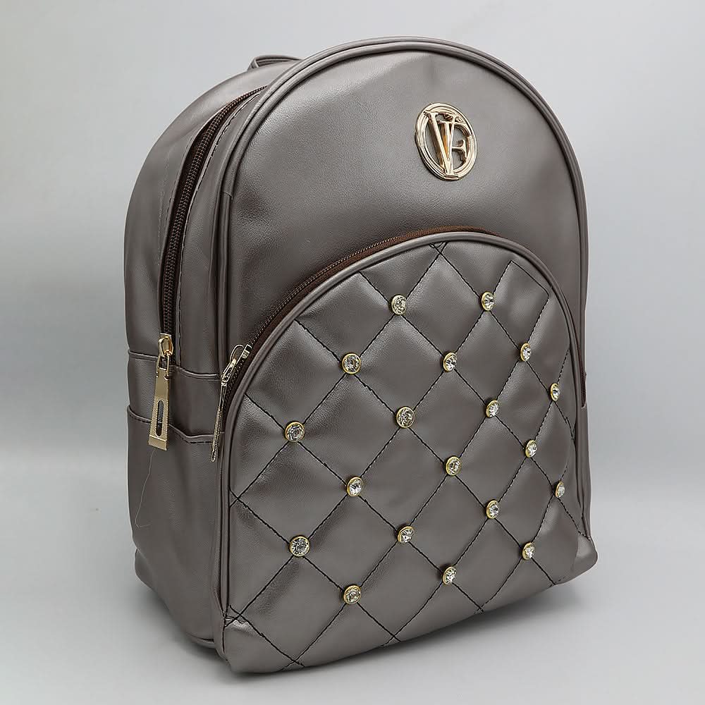Women's Backpack 7575 - Silver, Women, Bags, Chase Value, Chase Value