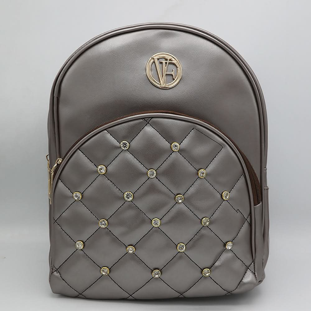 Women's Backpack 7575 - Silver, Women, Bags, Chase Value, Chase Value