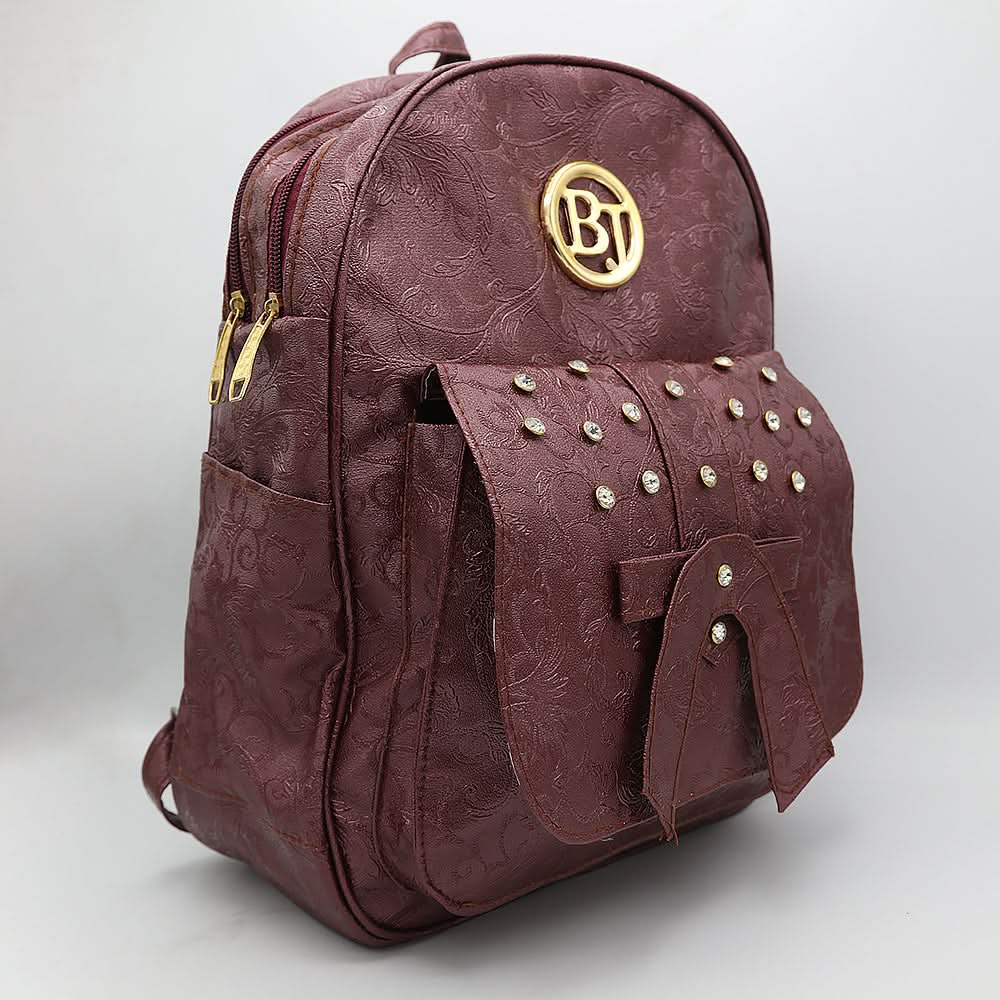 Girls Backpack 6562 - Maroon, Kids, Kids Bags, Chase Value, Chase Value