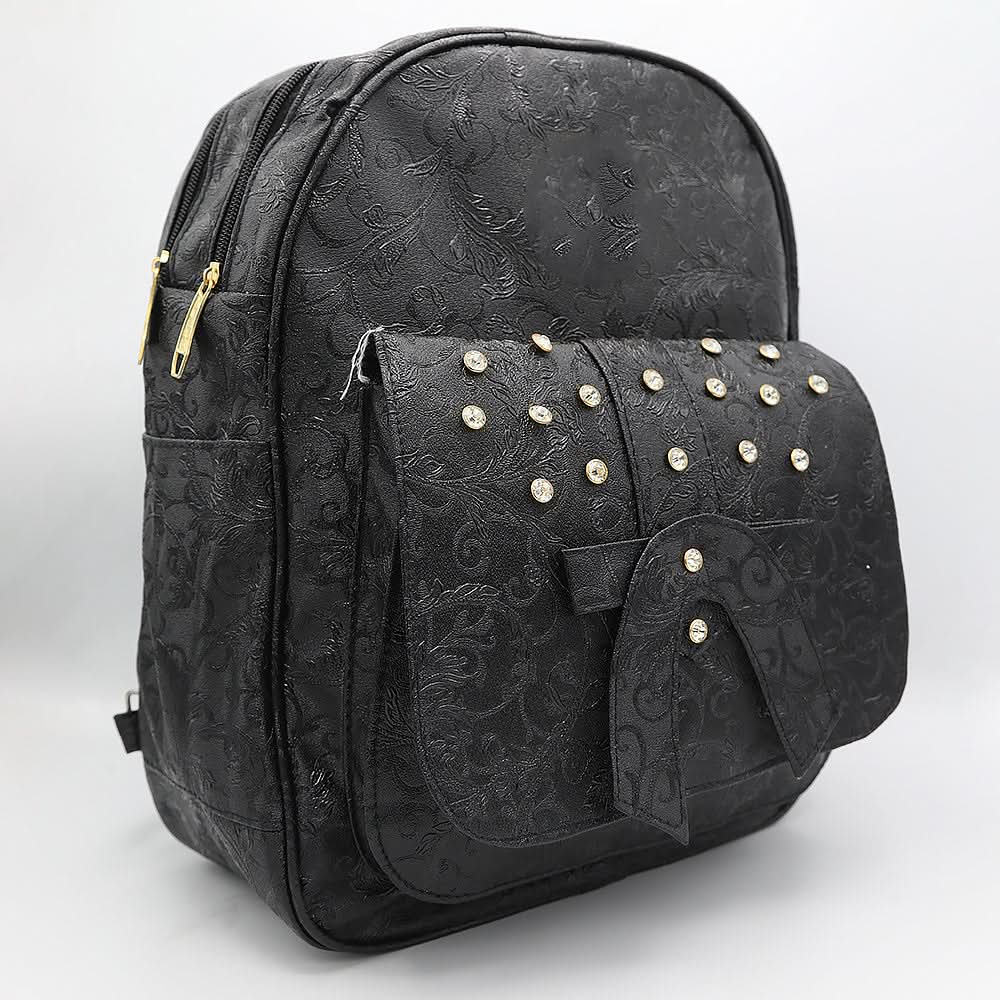 Girls Backpack 6562 - Black, Kids, Kids Bags, Chase Value, Chase Value