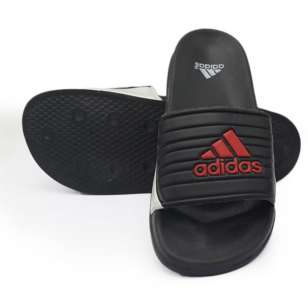 Mens Slipper 2058-56 - Black -White, Men, Slippers, Chase Value, Chase Value