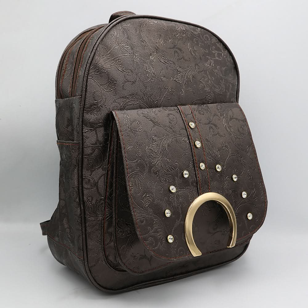 Girls Backpack 6574 - Coffee, Kids, Kids Bags, Chase Value, Chase Value