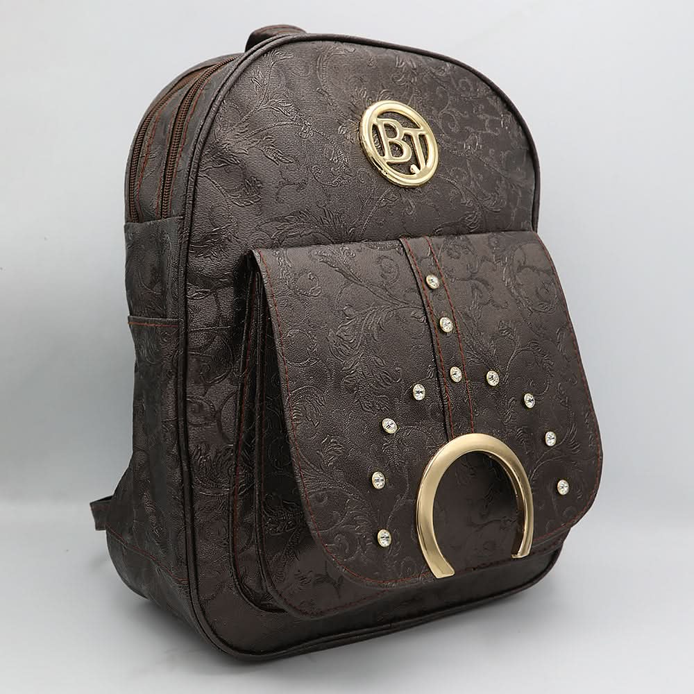 Girls Backpack 6574 - Coffee, Kids, Kids Bags, Chase Value, Chase Value