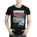 Men's Half Sleeves Printed T-Shirt - Black, Men, T-Shirts And Polos, Chase Value, Chase Value