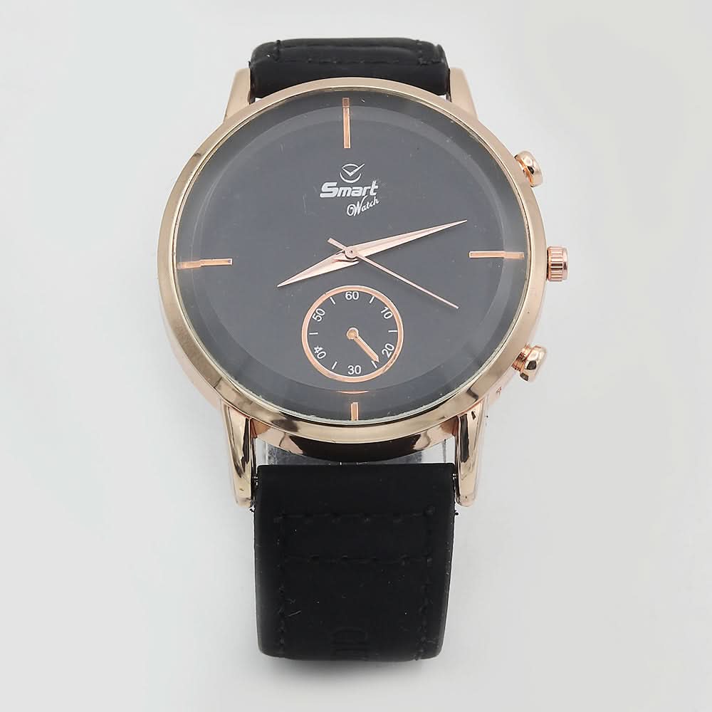 Men's Analog Strap Watch - Black, Men, Watches, Chase Value, Chase Value