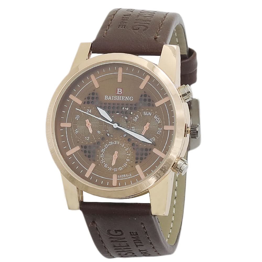 Men's Bashing Watch - Dark Brown Gold, Men, Watches, Chase Value, Chase Value