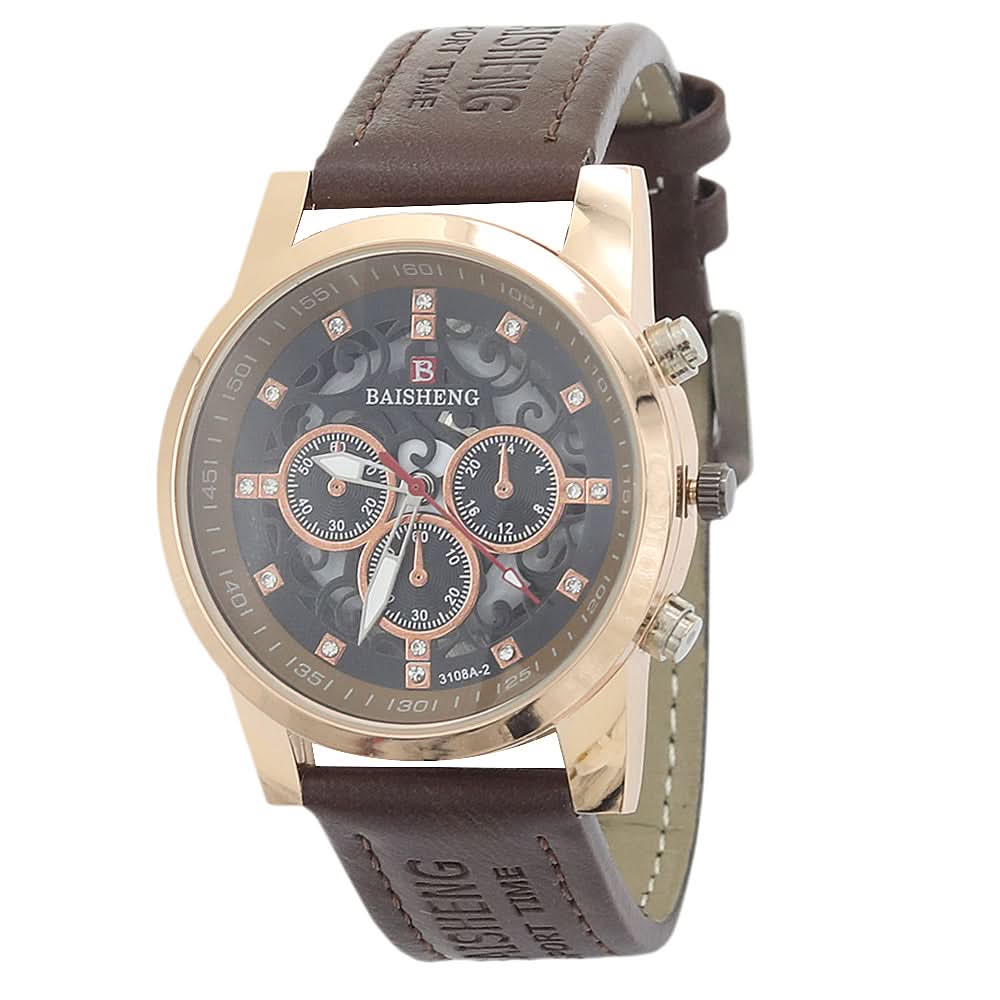 Men's Bashing Watch - Dark Brown Gold, Men, Watches, Chase Value, Chase Value