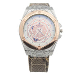 Men's Analog Strap Watch - Beige & Silver, Men, Watches, Chase Value, Chase Value
