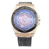 Men's Analog Strap Watch - Black & Golden, Men, Watches, Chase Value, Chase Value