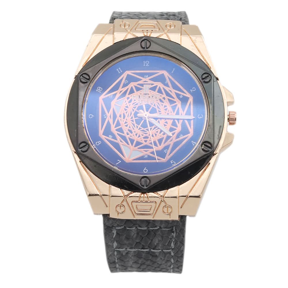 Men's Analog Strap Watch - Black & Golden, Men, Watches, Chase Value, Chase Value