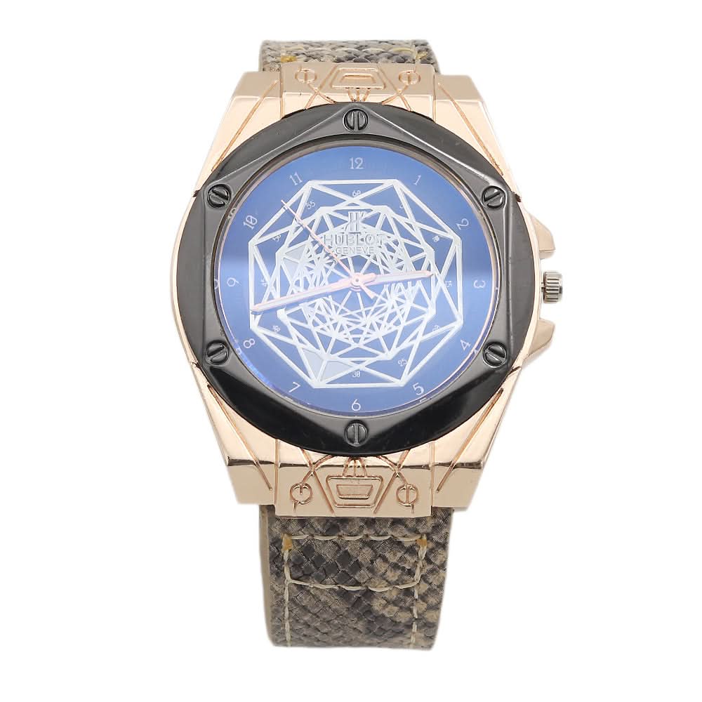 Men's Analog Strap Watch - Beige & Golden, Men, Watches, Chase Value, Chase Value