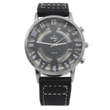 Men's Skeleton Strap Watch - Black & Silver, Men, Watches, Chase Value, Chase Value
