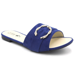 Women's Fancy Slippers A-0015 - Blue, Women, Slippers, Chase Value, Chase Value