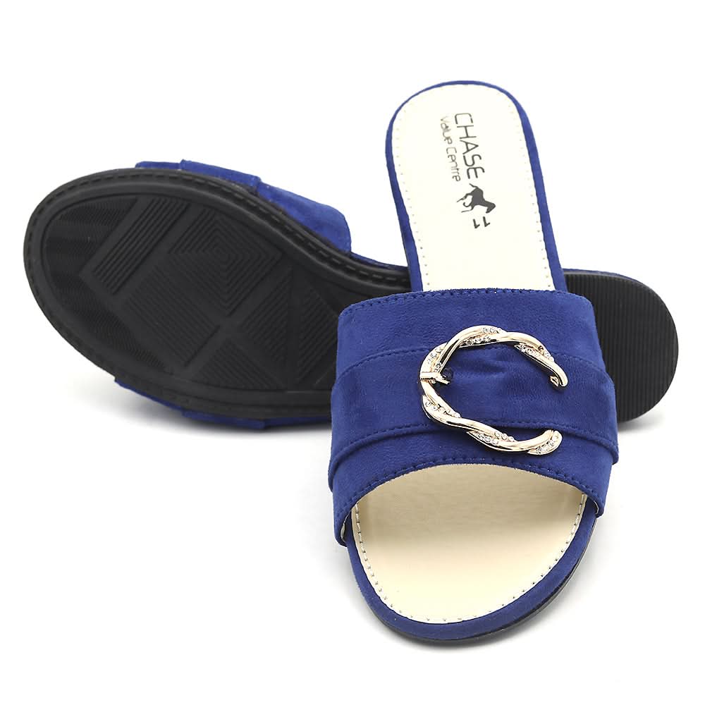 Women's Fancy Slippers A-0015 - Blue, Women, Slippers, Chase Value, Chase Value