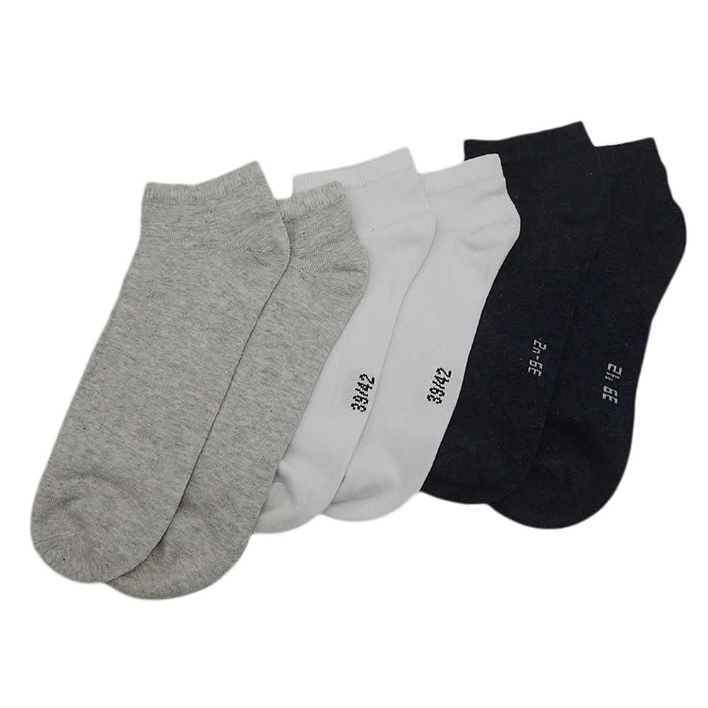 Men’s 3Pcs Ankle Socks Boss - Multi, Men, Mens Socks, Chase Value, Chase Value