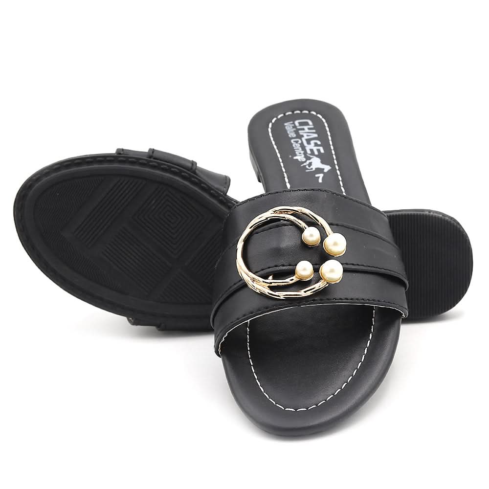 Women's Fancy Slippers A-0014 - Black, Women, Slippers, Chase Value, Chase Value
