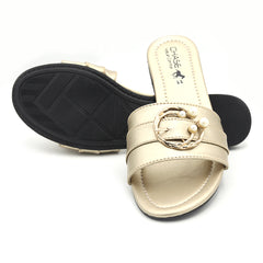 Women's Fancy Slippers A-0014 - Golden, Women, Slippers, Chase Value, Chase Value