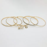Women's Bangle - Golden, Women, Bangles & Bracelets, Chase Value, Chase Value