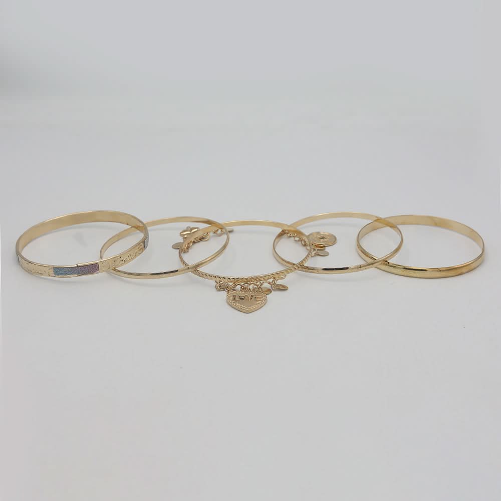 Women's Bangle - Golden, Women, Bangles & Bracelets, Chase Value, Chase Value