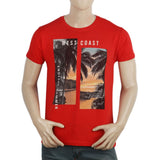 Men's Half Sleeves T-Shirt - Red, Men, T-Shirts And Polos, Chase Value, Chase Value
