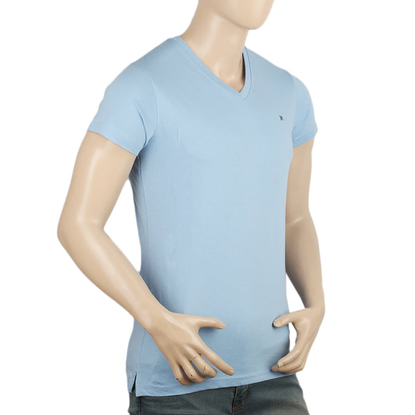 Eminent Men's Half Sleeves V-Neck T-Shirt - Sky Blue, Men, T-Shirts And Polos, Eminent, Chase Value