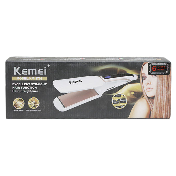 Straightener Kemei - KM-1703, Home & Lifestyle, Straightener And Curler, Kemei, Chase Value