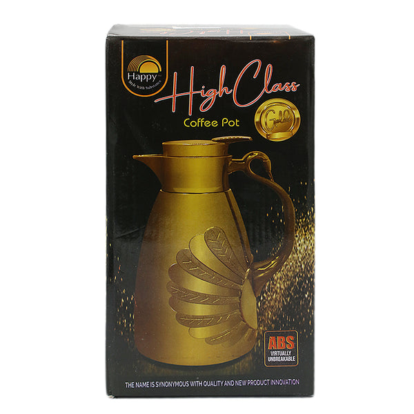Happy Hi-Class Gold Coffee Pot 1Ltr, Home & Lifestyle, Glassware & Drinkware, Chase Value, Chase Value